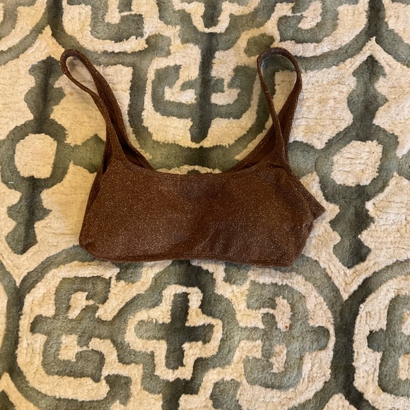 Xhilaration Other - Brown sparkle swim top